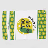 Funny Pickleball Pickle I BIN EINE GROSSE DILL Golfhandtuch (Horizontal)