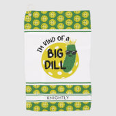 Funny Pickleball Pickle I BIN EINE GROSSE DILL Golfhandtuch (Vorderseite)