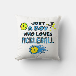 Funny Pickleball Player Just A Boy Who Loves Pickl Kissen