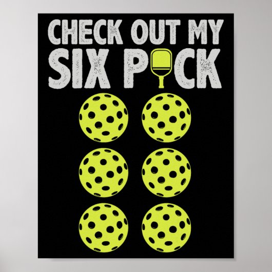 Funny Pickleball Player Men Paddleball Karo My Si Poster (Vorne)