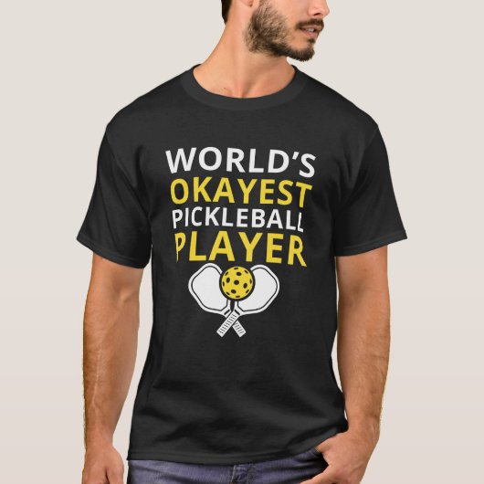 Funny Pickleball Player Paddle T-Shirt (Vorderseite)