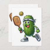 Funny Pickleball Player Paddleball Lover Begleitkarte (Vorne/Hinten)