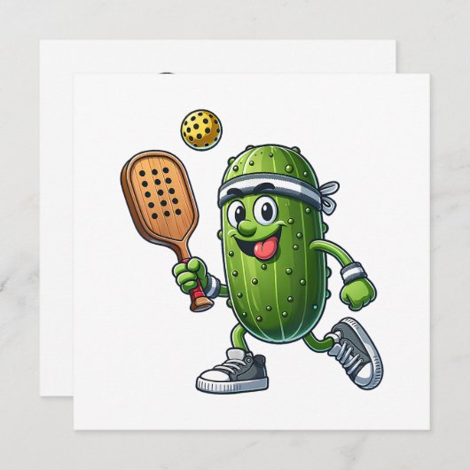 Funny Pickleball Player Paddleball Lover Einladung (Vorne/Hinten)