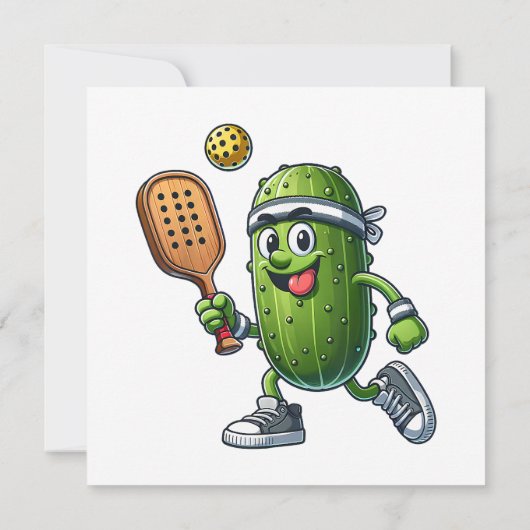 Funny Pickleball Player Paddleball Lover Einladung (Rückseite)