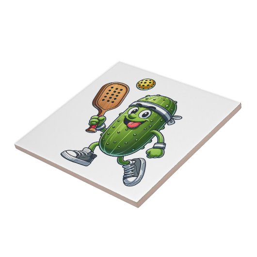 Funny Pickleball Player Paddleball Lover Fliese (Seite)