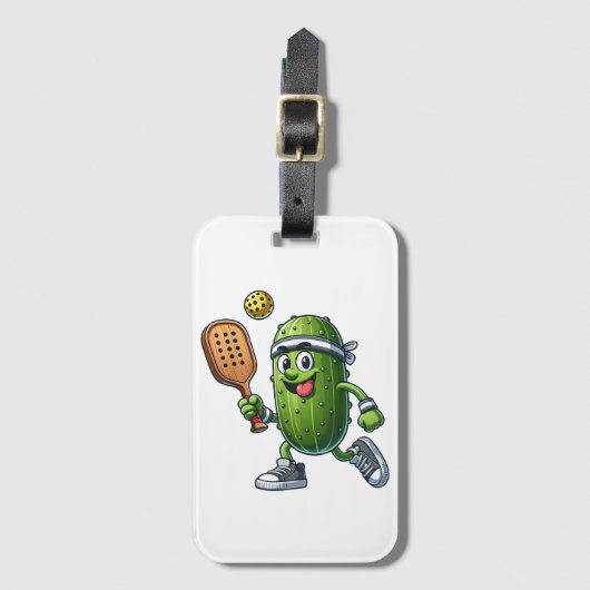 Funny Pickleball Player Paddleball Lover Gepäckanhänger (Vorderseite Vertikal)