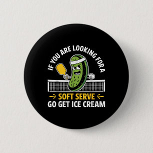 Funny Pickleball Player Paddleball Lover Men Fraue Button