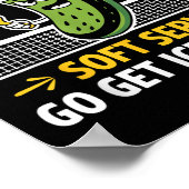 Funny Pickleball Player Paddleball Lover Men Fraue Poster (Ecke)