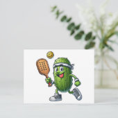 Funny Pickleball Player Paddleball Lover Postkarte (Stehend Vorderseite)
