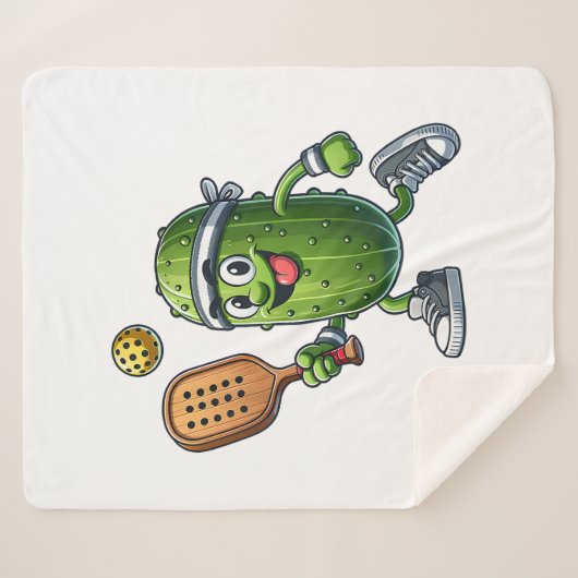 Funny Pickleball Player Paddleball Lover Sherpadecke (Vorderseite (Horizontal))