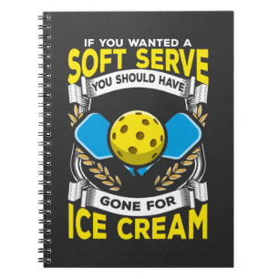 Funny Pickleball Player Serve Sarcastic Sport Notizblock