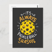 Funny Pickleball Postkarte (Vorne/Hinten)