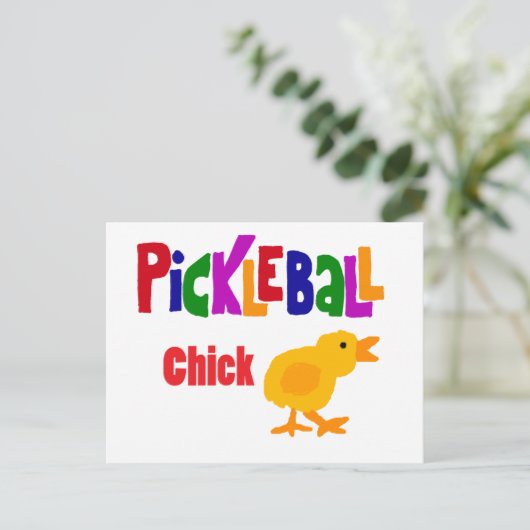 Funny Pickleball Postkarte (Stehend Vorderseite)