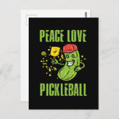 Funny Pickleball Postkarte (Vorne/Hinten)