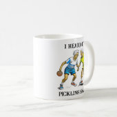Funny Pickleball Pun | Fangsaison Kaffeetasse (VorderseiteRechts)