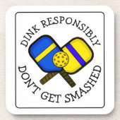 Funny Pickleball Pun | Lassen Sie sich nicht zersc Getränkeuntersetzer (Vorderseite)