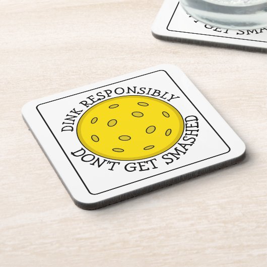 Funny Pickleball Pun | Lassen Sie sich nicht zersc Getränkeuntersetzer (Linke Seite)