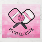 Funny Pickleball Pun Schaumweinetikett (Einzelnes Label)