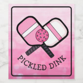 Funny Pickleball Pun Weinetikett (Einzelnes Label)