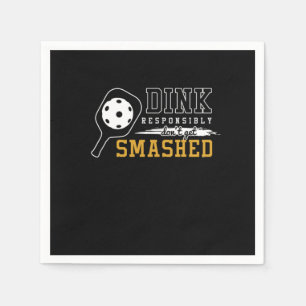 Funny Pickleball Puns Dink verantwortungsbewusstes Serviette