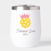 Funny Pickleball Queen Personalisiert Monogram (Vorderseite)
