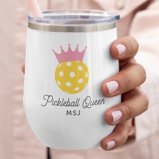 Funny Pickleball Queen Personalisiert Monogram