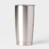 Funny Pickleball Queen Personalisiert Monogram Nam Thermobecher (Links)