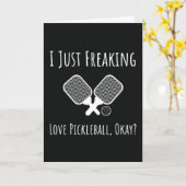 Funny Pickleball Quote Card Player Zubehör Karte (Gelbe Blume)