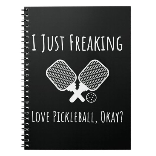 Funny Pickleball Quote Notebook Spaß Geschenke Pla Notizblock (Vorderseite)