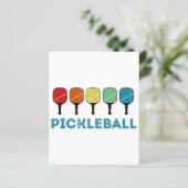Funny Pickleball Retro Vintag (Stehend Vorderseite)