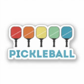 Funny Pickleball Retro Vintag Aufkleber (Vorderseite)