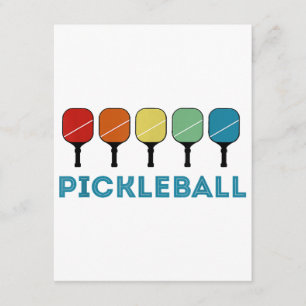 Funny Pickleball Retro Vintag Begleitkarte