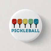 Funny Pickleball Retro Vintag Button (Vorderseite)