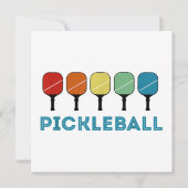Funny Pickleball Retro Vintag Einladung (Rückseite)