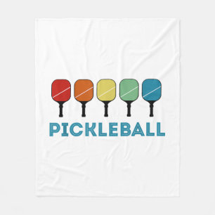 Funny Pickleball Retro Vintag Fleecedecke