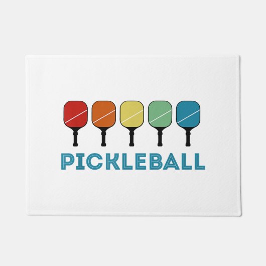 Funny Pickleball Retro Vintag Fußmatte (Vorderseite)