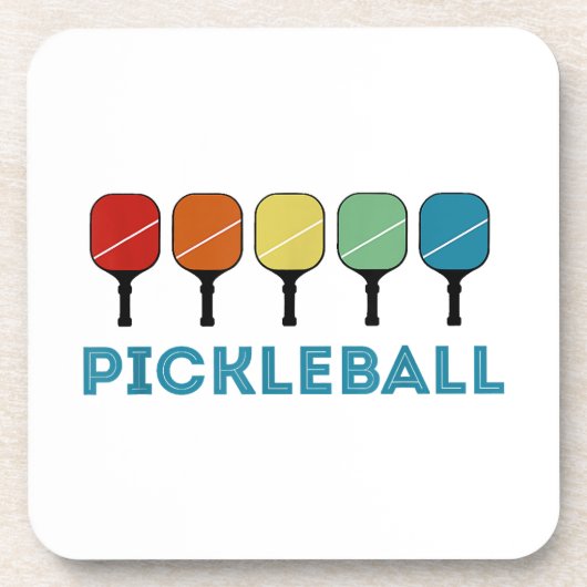 Funny Pickleball Retro Vintag Getränkeuntersetzer (Vorderseite)