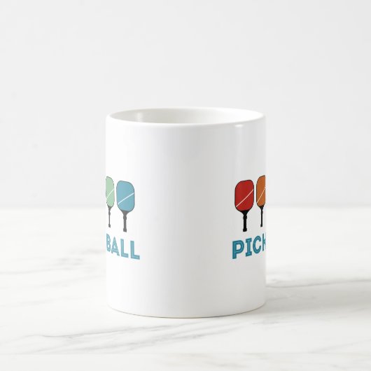Funny Pickleball Retro Vintag Kaffeetasse (Mittel)