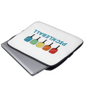 Funny Pickleball Retro Vintag Laptopschutzhülle (Vorne Knopf)