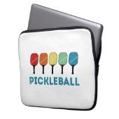 Funny Pickleball Retro Vintag Laptopschutzhülle (Vorderseite Links)