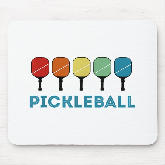 Funny Pickleball Retro Vintag Mousepad (Vorne)