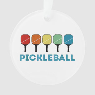 Funny Pickleball Retro Vintag Ornament