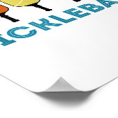 Funny Pickleball Retro Vintag Poster (Ecke)