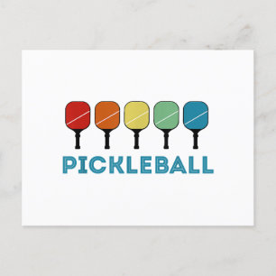 Funny Pickleball Retro Vintag Postkarte