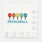 Funny Pickleball Retro Vintag Serviette (Vorderseite)