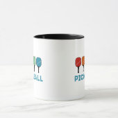 Funny Pickleball Retro Vintag Tasse (Zentrum)