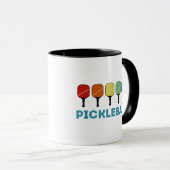 Funny Pickleball Retro Vintag Tasse (VorderseiteRechts)