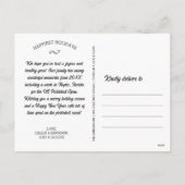 Funny Pickleball Snowman Frohe Weihnachtskarte Feiertagspostkarte (Rückseite)