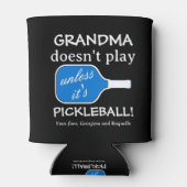 Funny Pickleball Spaß Fun Oma Niedlich Typografie Dosenkühler (Rückseite)