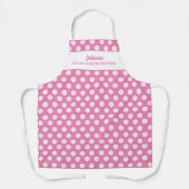 Funny Pickleball Spaß Personalisiert Text Rosa Schürze (Vorderseite)